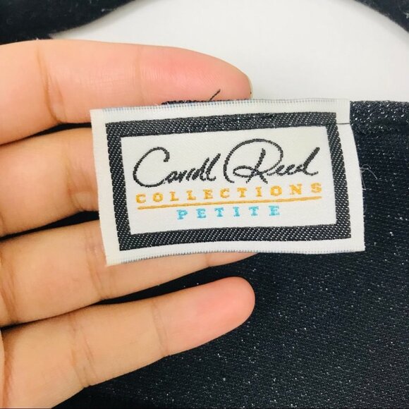 CARROLL REED Sparkle Black Layered Cardigan - Picture 5 of 14